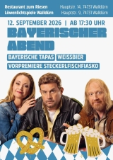 Filmplakat Bayerischer Abend - Steckerlfischfiasko